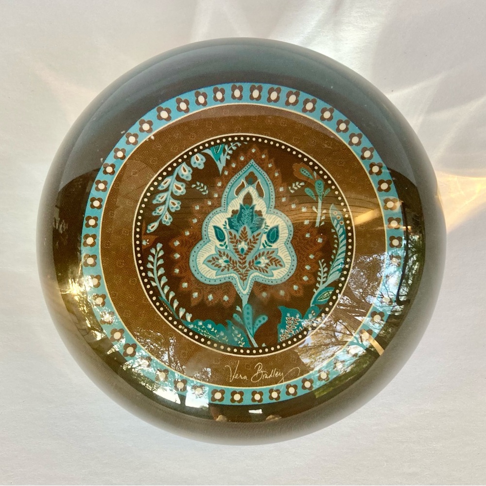 Vera Bradley Paperweight, Java Blue